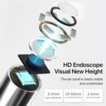 Dr Vaku® Earocam Ear Cleaner Earwax Removal Tool with Extra Cleaning Kit (Set of 8) HD Camera Wifi Connection & 6 LED Lights Endoscope Tool for iOS & Android + 11 Silicone Tips Free- White - Image 4