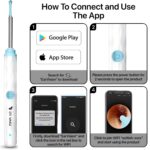 Dr Vaku® Earocam Ear Cleaner Earwax Removal Tool with Extra Cleaning Kit (Set of 8) HD Camera Wifi Connection & 6 LED Lights Endoscope Tool for iOS & Android + 11 Silicone Tips Free- White - Image 6