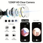 Dr Vaku® Earocam Ear Cleaner Earwax Removal Tool with Extra Cleaning Kit (Set of 8) HD Camera Wifi Connection & 6 LED Lights Endoscope Tool for iOS & Android + 11 Silicone Tips Free- White - Image 8