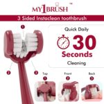 MyOrl Care Dental Care Kit | Combo Pack of Ultra Soft Bristle Toothbrush, Dental Floss, Stainless Steel Tongue Cleaner & Interdental Toothpick | Daily Oral Care | All-in-One Pack (Maroon) - Image 6