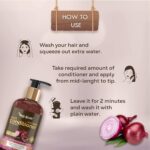 Red Onion Conditioner with Black Seed Oil Extract, Black Seed Oil & Pro-Vitamin B5 | Controls Hair fall | Helps Strengthen Hair | For Men & Women (Pack Of 1) - Image 3