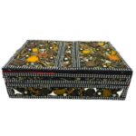 Wooden Quran Storage Box with Tasbih Mala Attached Foldable Book Reading Stand, Handmade Rehal for Quran and para - (Beads Craft Work - 13 * 4 Inch) - Image 5