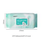 Dog Wipe for Dogs Cats 100 Count Gentle Unscented Dog Ears Wipe Travel Pack - Image 8