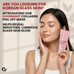 Carbamide Forte Collagen Peel Off Mask for Korean Glass Skin | Collagen mask overnight with Hyaluronic Acid, Niacinamide & Ceramide NP | Pore Minimizing, Firming & Skin Brightening Mask | For All Skin Types | 100 ml - Image 3