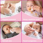 Mini Wet Wipes – 64 Count Pocket Wipes (8 Packs × 8 Wipes) | Alcohol & Fragrance Free | 99% Pure Water Baby & Adult Wet Tissues for Hand, Face & Travel Use (64, Pink) - Image 5