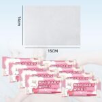 Mini Wet Wipes – 64 Count Pocket Wipes (8 Packs × 8 Wipes) | Alcohol & Fragrance Free | 99% Pure Water Baby & Adult Wet Tissues for Hand, Face & Travel Use (64, Pink) - Image 7