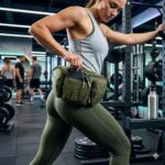 Bros Tactical Waist Pack for Men & Women, Large Military Fanny Pack Outdoor Hip Belt Bag with MOLLE System, Water Resistant EDC Pouch for Hiking, Camping, Trekking, Fishing, and Travel (Green) - Image 4