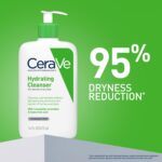 CeraVe Hydrating Cleanser For Normal To Dry Skin (473ml) - Non-Foaming Face Wash with Hyaluronic Acid And Ceramides | Non-Comedogenic, Non-Irritating And Fragrance-Free Cleanser - Image 3
