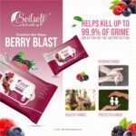 Soilsoft Lemon Honey Almond Berry Blast Wet Wipes 75 Sheets Refreshing Moisturizing Cleansing Tissue for Face Hand Body Daily Hygiene Travel Use Pack (H&A + BB + LEM) - Image 4