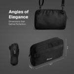 Airpack Sling Bag for Men | Crossbody Sling Bag for Travel | Waterproof Multiple Pocket Small Bag with Adjustable Strap | Side Shoulder Bag for Business, Office | Midnight Black - Image 10