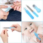 Baby Care Set 10 in 1 Manicure Grooming Kit for Newborn Baby & Toddlers | Healthcare Accessories Set with Nail Cutter, Scissors, Comb, Brush, Ear & Grooming Tools | Portable Nursery Care Travel Kit | Multicolour - Image 8