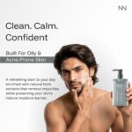 Cincinnus Oil Control & Moisturizing Facial Cleanser for Men | Deep Cleansing Face Wash with Sea Salt, Centella & Salicylic Acid | Controls Excess Oil | for Oily & Acne-Prone Skin | 210ml - Image 4