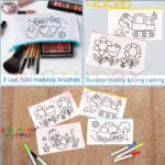 Birthday Popper Colour Your Pencil Pouches As Birthday Return Gifts - Set of 20 - Assorted Theme Doodle Zipper Case for Girls - School Art Projects for Creative Kids - Image 7