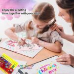 Birthday Popper Colour Your Pencil Pouches As Birthday Return Gifts - Set of 20 - Assorted Theme Doodle Zipper Case for Girls - School Art Projects for Creative Kids - Image 9