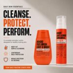 HIVADO Men’s Face Wash 100ml & Sunscreen SPF 50 PA++++ 50ml Combo Pack | Deep Cleansing Face Wash + Lightweight Sunscreen for Men | Anti-Acne, Anti-Aging & Moisturizing Skincare Set | Hydrating & Brightening Formula | For All Skin Types - Image 3
