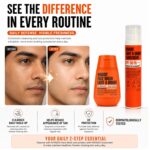HIVADO Men’s Face Wash 100ml & Sunscreen SPF 50 PA++++ 50ml Combo Pack | Deep Cleansing Face Wash + Lightweight Sunscreen for Men | Anti-Acne, Anti-Aging & Moisturizing Skincare Set | Hydrating & Brightening Formula | For All Skin Types - Image 4