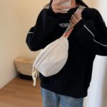Travel Sling Bags for Women, Adjustable Waist Bag for Outdoor Activities and Daily Commute, White Crossbody Fanny Pack with Multiple Pockets for Secure Storage - Image 6