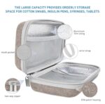 Insulin Cooler Travel Case,EVA Insulation Travel Medicine Kit with 2 Ice Packs for Diabetes Care,Insulin Pen and Other Diabetic Supplies (Brown) - Image 5