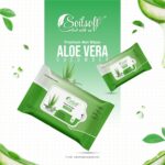 Soilsoft Lemon Aloe Vera Wet Wipes 50 Sheets Soft Moisturizing Cleansing Tissue Wipes for Face Hands Body Makeup Removal Travel Daily Hygiene Personal Care Use Pack (LEM + AL) - Image 4