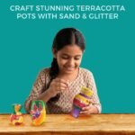TOYKRAFTT Sand Art N Craft Pot Painting, DIY Painting Kit for Kids 8 to 12 Years Old, Gifts for Girls Boys, Sparkling Pot Pourri - Image 3
