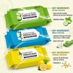 DRK Wet Wipes 3-in-1 Combo Pack 75 Sheets Soft Travel Hygiene | Travel Size, Soft Wipes, Hygiene Care, Combo Pack, 75 Sheets - Image 4
