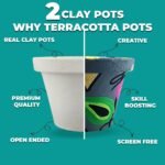 TOYKRAFTT Pretty Pots Painting and Candle Making Art and Craft Kit for Girls Age 9-12 - DIY Creative Activity Set for Kids 8-12 - Birthday Gift for 8 9 10 11 Year Old Girl - Pottery Painting Project - Image 4