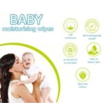 Baby Wet Wipes 72 Wipes Each Alcohol-Free Baby Wipes with Vitamin E Gentle Extra Moist & Soft Cleansing Wipes for Newborns and Sensitive Skin (Pack of-2) - Image 4