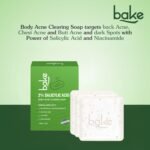 BAKE 2% Salicylic Acid Soap Scrub Treatment with Niacinamide for Body & Back Acne, Reduces Strawberry Legs | Fades Dark Spots | Non Drying Formula | Soap For Men & Women | 100g x 3 (100 g (Pack of 3)) - Image 7