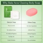 BAKE 2% Salicylic Acid Soap Scrub Treatment with Niacinamide for Body & Back Acne, Reduces Strawberry Legs | Fades Dark Spots | Non Drying Formula | Soap For Men & Women | 100g x 3 (100 g (Pack of 3)) - Image 8