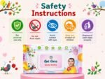 Opt Care Baby Wipes (80 Wipes x Pack of 3 - 240 Wipes ) – 150 × 200 mm | Aloe Vera & Vitamin E | Alcohol-Free, Paraben-Free | pH Balanced | Mild & Gentle | Sensitive Skin Friendly | Soft Baby Hygiene & Daily Cleaning Wipes - Image 6