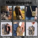 KETMART Men Casual Durable Waist Pack Camo Waterproof Nylon Multifunction Waist Bags Zipper Outdoor Phone Coin Bag. - Image 3