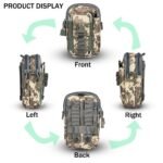 KETMART Men Casual Durable Waist Pack Camo Waterproof Nylon Multifunction Waist Bags Zipper Outdoor Phone Coin Bag. - Image 4
