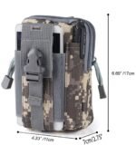 KETMART Men Casual Durable Waist Pack Camo Waterproof Nylon Multifunction Waist Bags Zipper Outdoor Phone Coin Bag. - Image 7