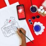 Kitsters DIY Tote Bag Painting Kit – Punjabi Aa Gaye | Diljit Dosanjh Inspired Custom Tote | Art & Craft | Creative DIY Bag Painting | Fun Activity for Kids & Adults | Detailed Video Workshop Included - Image 3
