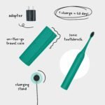 Seven Oral Care SuperBrush for Adults – Advanced Electric Toothbrush with Soft Bristles for Effective Cleaning, Comfortable Grip, Rechargeable & Easy-to-Use for Daily Oral Hygiene (Deep Green) - Image 3