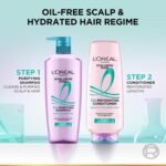 L'Oréal Paris Hyaluron Pure 72H Rehydrating Conditioner, 340ml | Smooth, tangle-free hair | Rehydrates scalp and strands - Image 8