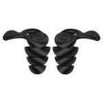 Club Bollywood®2xSilicone Earplugs Comfortable Sleeping Ear Plugs for Noisy Places Work Study Black|Business & Industrial|Facility Maintenance & Safety|Personal Protective Equip/PPE - Image 3
