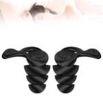 Club Bollywood®2xSilicone Earplugs Comfortable Sleeping Ear Plugs for Noisy Places Work Study Black|Business & Industrial|Facility Maintenance & Safety|Personal Protective Equip/PPE - Image 7