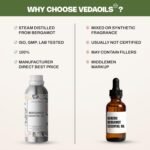 VedaOils Bergamot Essential Oil | 100% Pure & Natural Citrusy Bergamot Oil for Skincare, Aromatherapy & Balanced Mood | Ideal for Diffusers, Candles, Soap & Home Fragrance | 100ml - Image 6