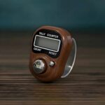 5 Digit Naam Jap Counter|Tasbih Counter|Mini Digital Tally Counter Finger Ring|Chanting Count Machine for Meditation, Mantra Jap,Cricket Umpire|Digital Counting Device (Brown-02) - Image 2