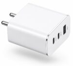 65W Trio Charger Adapter,3 Port USB Type C to A Fast Wall Charging Compatible with Nothing CMF Phone 1/Nothing Phone 2/2a/2a Plus/3a/3a Plus/Tablet & More, White | BIS Certified - Image 2