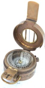 Alpha Kart Military Engineer Directional Compass North Arrow Floating Metal Dial/Lensatic Compass for Outdoor Camping and Exploration (Brass) 2.2 inch - Image 2