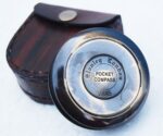 Alpha Kart Poyam Compass Pocket 2.5 inch, Camping Travelling Equipment, Boat Compass, Engraved Brass Compass with Wooden Box - Image 2