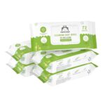 Amazon Brand - Mama Bear Cleansing Baby Wipes With Lid | 360 Wipes | 72 Wipes x 5 Packs | Dermatologically Tested | With Aloe Vera & Vitamin E | Alcohol-free | Paraben-free | Water-Based Formulation - Image 2