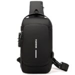 Anti Theft Waterproof Unisex Sling Bag, USB Charging port Shoulder Backpack With Multifunctional Use for Travel, Hiking, Camping, Daily Out, Crossbody Chest Bags - Image 2