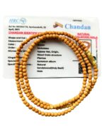Apnisanskriti Chandan Kanthi Mala (Brown Sandalwood Rosary) for Men & Women (Zero Bead Size, 108+1 Beads, Lab Certified) Natural Beads - Pack of 1 - Image 2