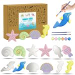 Artiggle PaintyPOPs DIY Mould Ceramic Painting Kit for Kids | Paint Your Own Ceramic Figurines | Art & Craft Activity Kit | Gifts & Return Gifts for 5+ Years (Ocean Buddies Edition) - Image 2