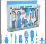 BABY CARE KIT 10 PCS Baby Healthcare and Grooming Kit Baby Nursery Kit, Health Care Set with Hair Brush Nail Cutter Comb Nail Clippers for Newborn comb Baby Essentials Set for Newborns - Image 2
