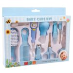 Baby Care Set 10 in 1 Manicure Grooming Kit for Newborn Baby & Toddlers | Healthcare Accessories Set with Nail Cutter, Scissors, Comb, Brush, Ear & Grooming Tools | Portable Nursery Care Travel Kit | Multicolour - Image 2