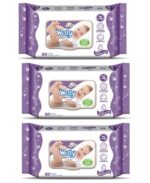 Baby Wetty wipes Lavender Pack of 3-80Pcs per pack - Image 2